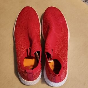 Avia Red Slip-On Athletic Sneakers